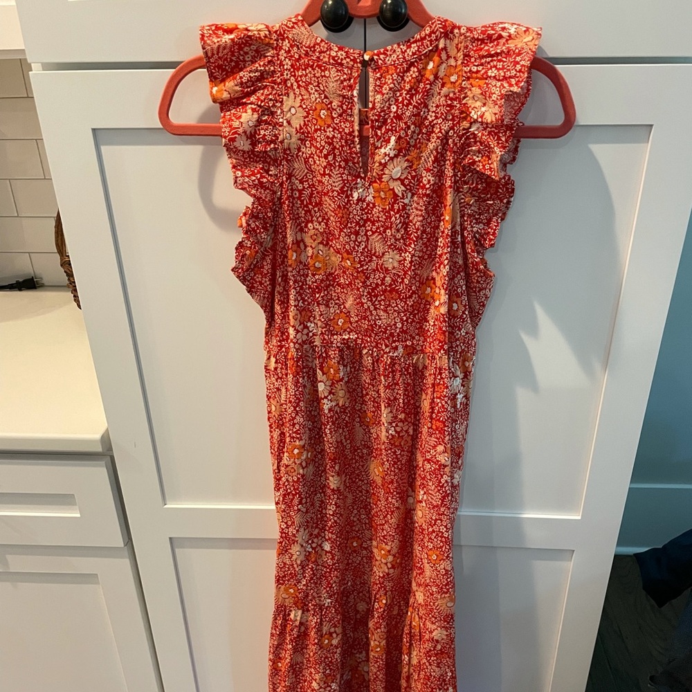 Universal Thread Floral Ruffle Sleeveless Maxi - Picture 2 of 4